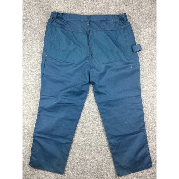 VNTG JD American Workwear Pants Men's 44x28 Blue Carpenter Utility Double Knee - Picture 7 of 7